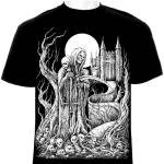 Death Black Metal T-shirt Design for Sale