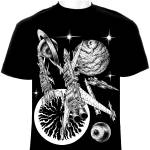 Space Black Metal T-shirt Design for Sale